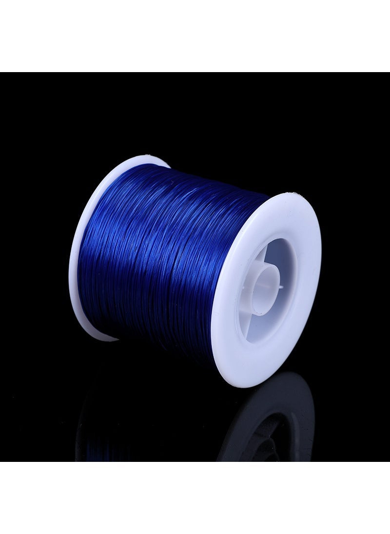 Korean 500m Flat Elastic Beading Thread Royal Blue
