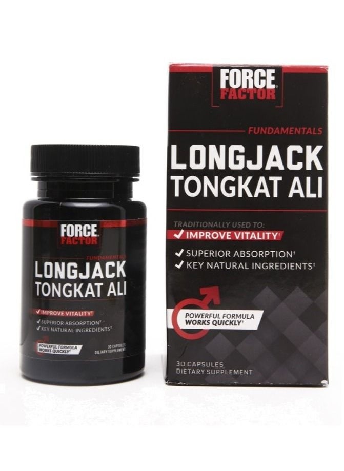 Force Factor Long-jack Tongkat Ali 500 mg - 30 Capsules  - Image 1