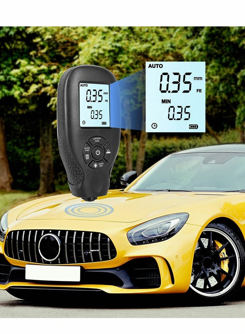 Y&D Car Coating Film Thickness Gauge 0~2000um Digital Meter With LCD Display  - Image 3