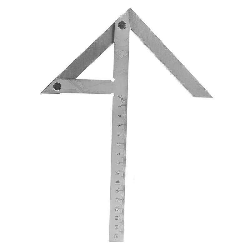 Stainless Steel Center Finder Angle Measuring Ruler For Marking And Layout - Image 2