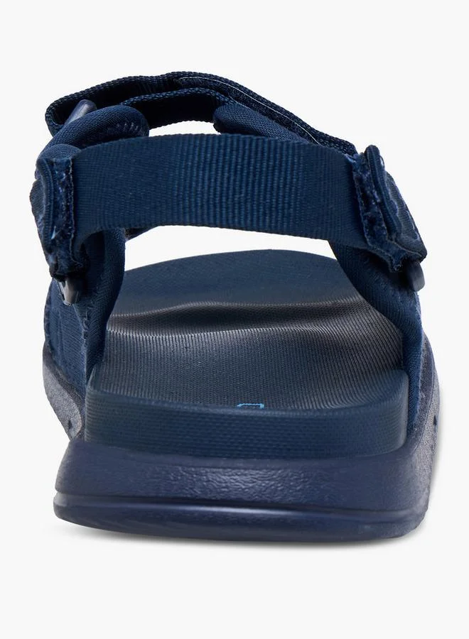 Kappa Boys' Textured Sandals with Hook and Loop Closure