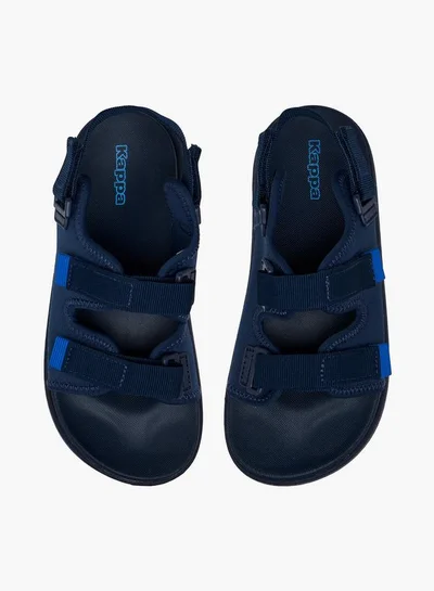 Kappa Boys' Textured Sandals with Hook and Loop Closure