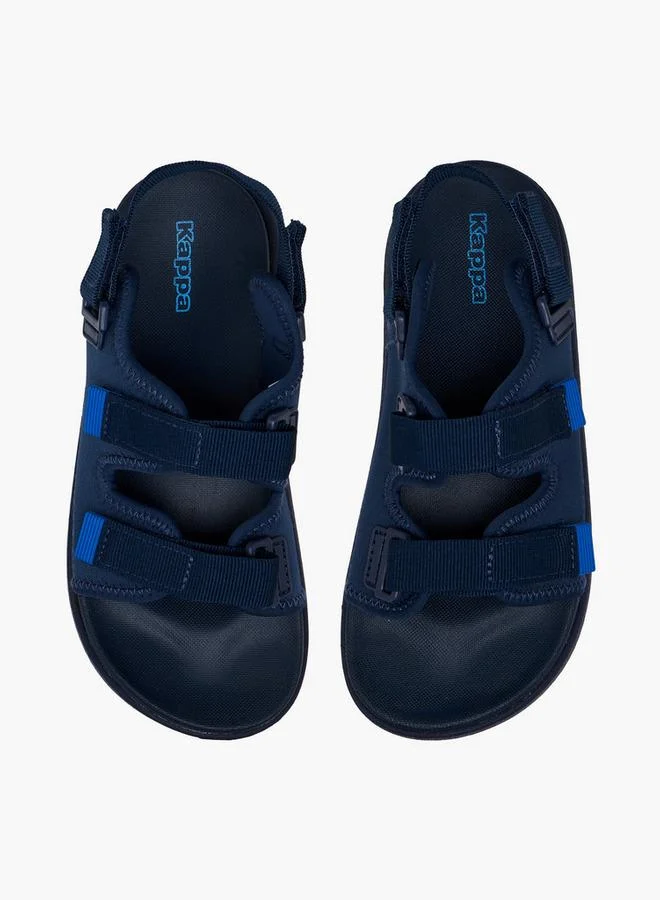Kappa Boys' Textured Sandals with Hook and Loop Closure