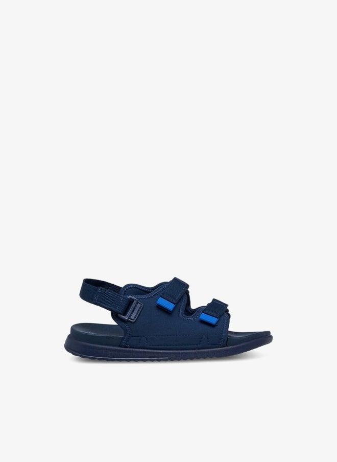 Kappa Boys' Textured Sandals with Hook and Loop Closure - Image 3