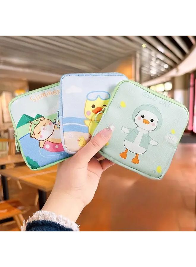 Large Capacity Portable Nappy Holder 1pc Random Patterns Travel Organizer - Image 1