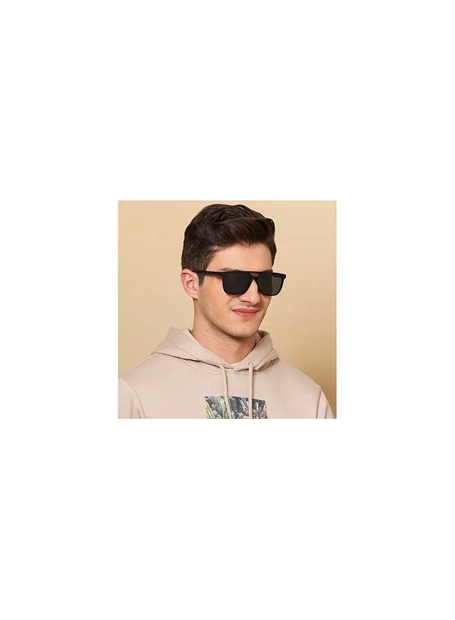 VINCENT CHASE Mirage Full Rim Wayfarer Frame Polarized & UV Protected Sunglasses VCS12644 - 57mm - Black