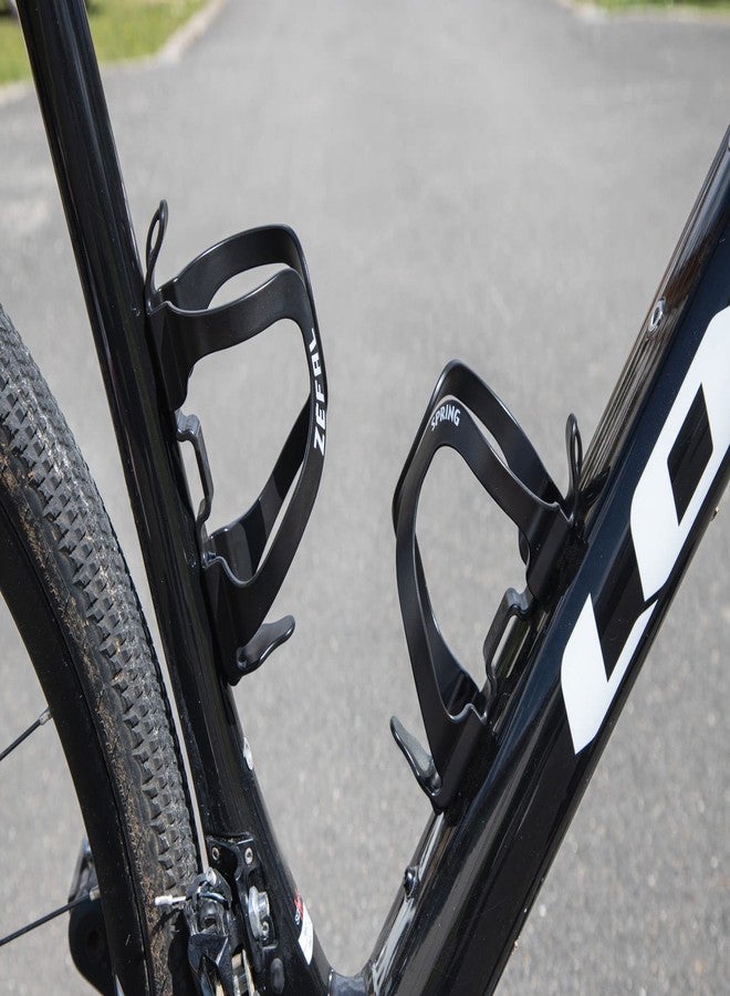 ZEFAL Pack Spring Black - Double Pack Bottle Cage for Your Frame - Lightweight and Durable Bicycle Bottle Cage for Road Bike and Mountain Bike - Black - Image 2