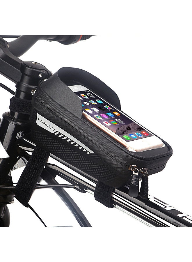Generic Waterproof Bicycle Phone Mount Bags Front Frame Top Tube Bag with Touchscreen Phone Holder Case Cycling Bike Tool Storage Bag Pack - Image 5