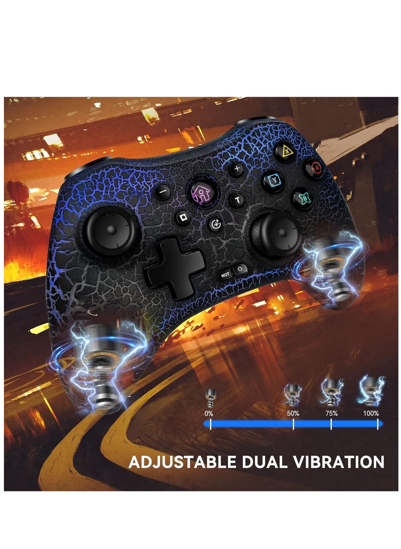 Generic Wireless Switch Pro Controller for Nintendo Switch, Programmable Gamepad for Switch/Lite/OLED/PC with Wake Function, Dual Vibration, Macro Function, 6-Axis Motion and Turbo Switch Pro Controllers  - Image 4