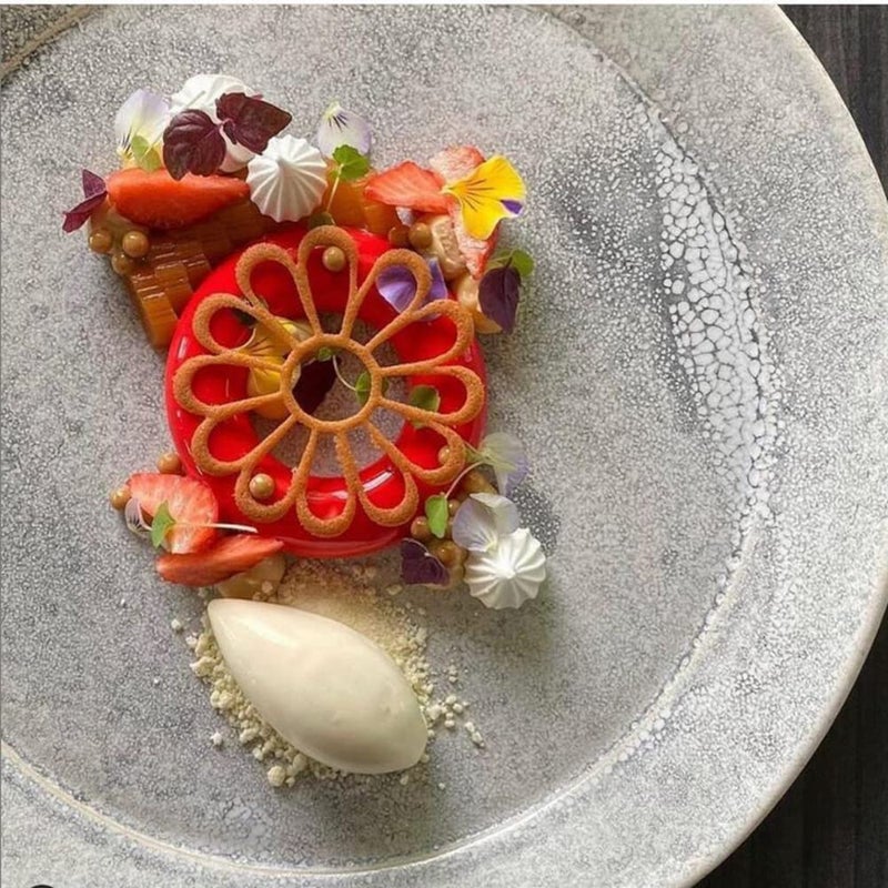 TUKE Embossing Lace Fondant Moulds  Multi Circle Flowers Lace Mat Cake Decoration Tool  Flower Shaped Cupcake Mat Silicone Molds (B_11*2.96 * 0.12inch) - Image 2