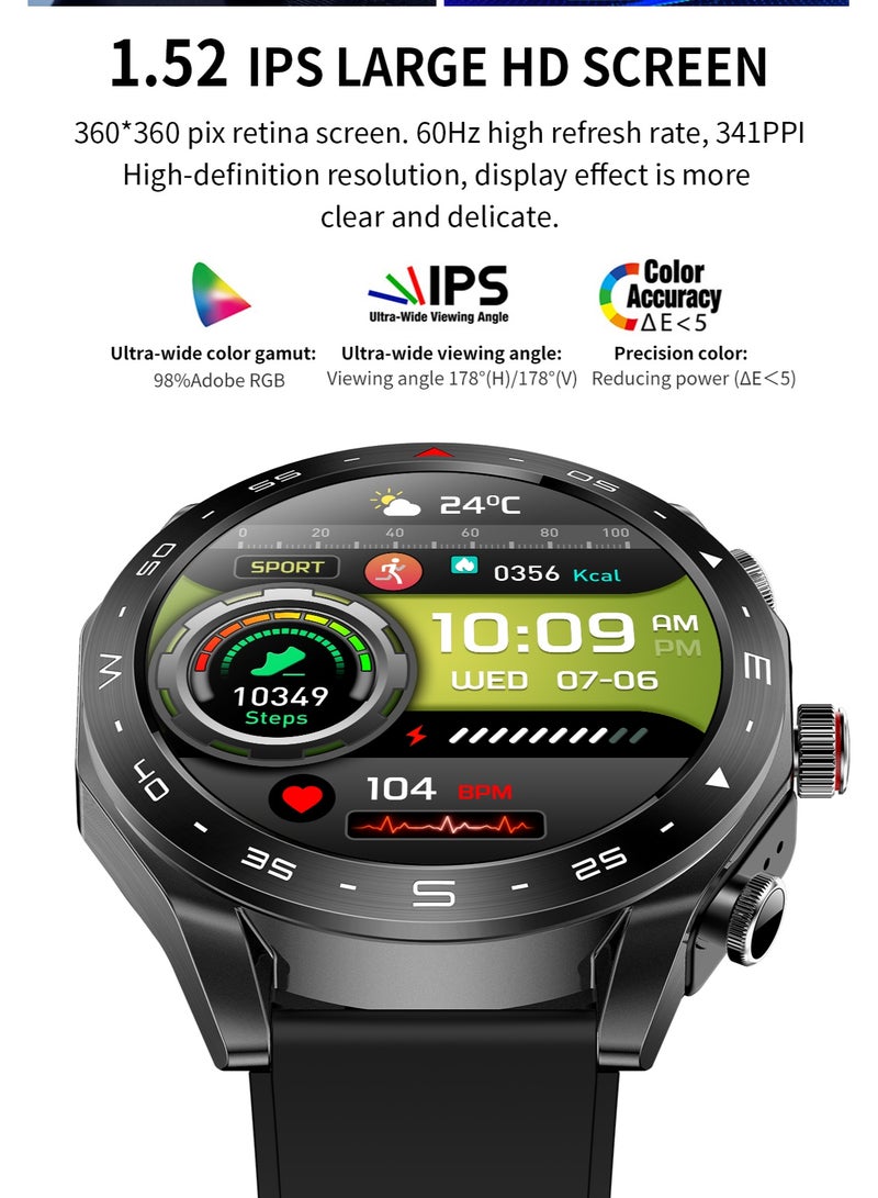 RollsTimi  Men's Smart Bluetooth Watch with Wireless Earbuds, IP67 Daily Waterproof, 400mAh Large-Capacity Battery, Sports and Sleep Monitoring, Bluetooth Call Answering/Making, RT T95 - Image 5