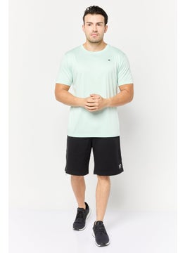 RBX Men Sportswear Fit Short Sleeves Training T-Shirt, Clearly Aqua  - Image 2
