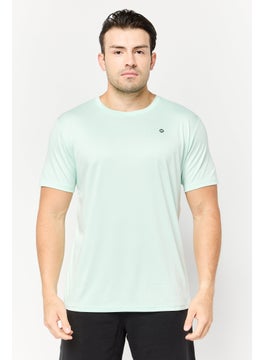 RBX Men Sportswear Fit Short Sleeves Training T-Shirt, Clearly Aqua  - Image 1