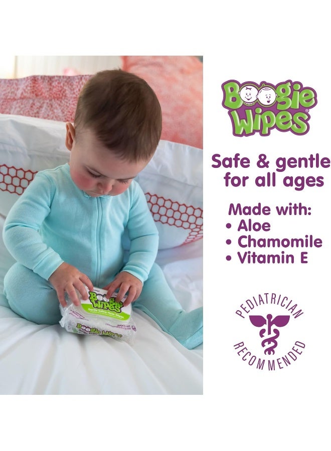 Boogie Wipes Boogie Bundle - 90 Unscented, Gentle, Extra-Soft Wipes with Natural Saline for Stuffed Noses - Image 3