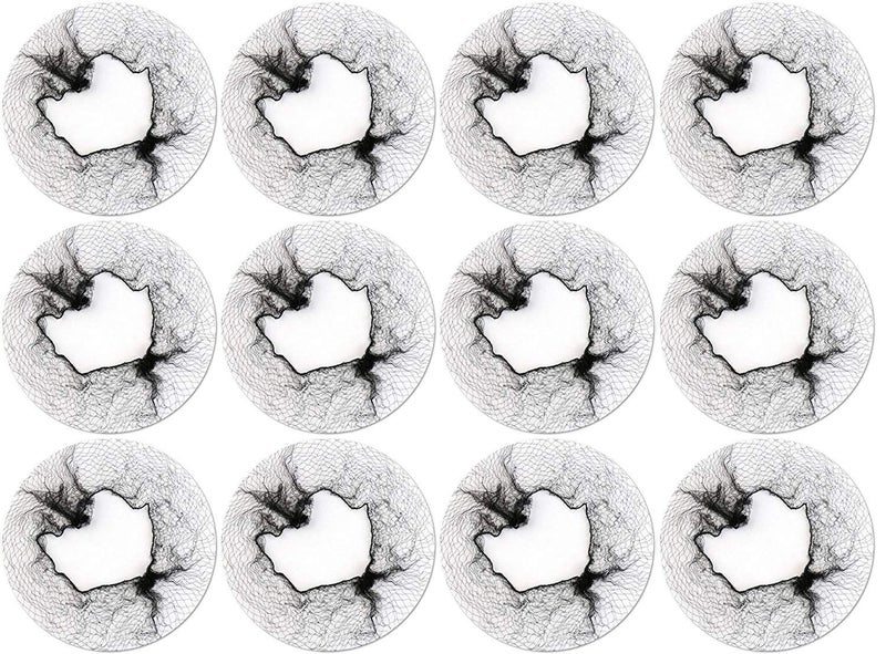 Paradise Set Of 12 Net Bun Cover Casual Style Juda Net, Jali For Women And Girls, Black, Pack Of 1 - Image 1