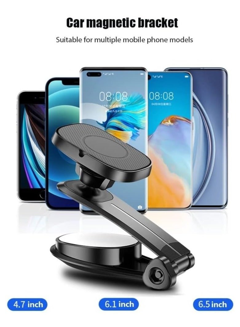 ELTRAZONE Upgraded Magnetic Car Phone Holder – 360° Adjustable Dashboard Mount, Strong Magnetic Grip, Universal Fit for iPhone, Samsung & All Smartphones - Image 2