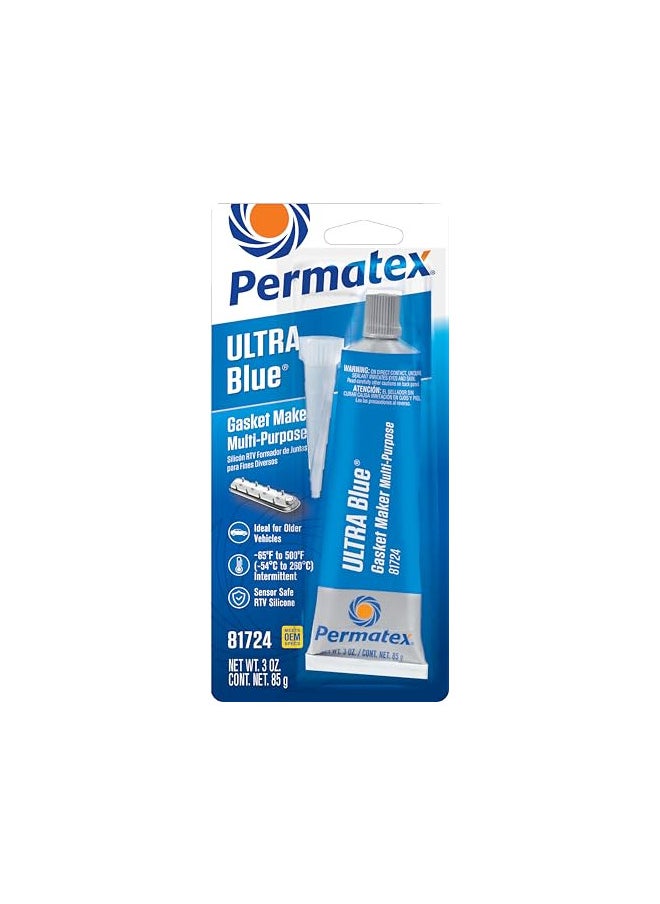 Permatex 81724-12PK Sensor-Safe Ultra Blue RTV Silicone Gasket Maker, 3.35 oz. Tube (Pack of 12) - pzsku/ZEBBDC331F9D0D747223EZ/45/_/1731696457/ca7fc759-64fc-4536-a3dd-fc14d7c9f0ba