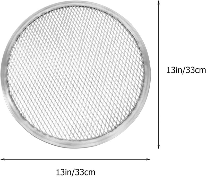 comfrt Pizza Pan, 13 Inch Pizza Tray with Holes, Seamless Aluminum Pizza Screen, Non Stick Mesh Net Baking Tray Cookware Kitchen Tool For Oven, BBQ, Kitchen Restaurant - Image 4