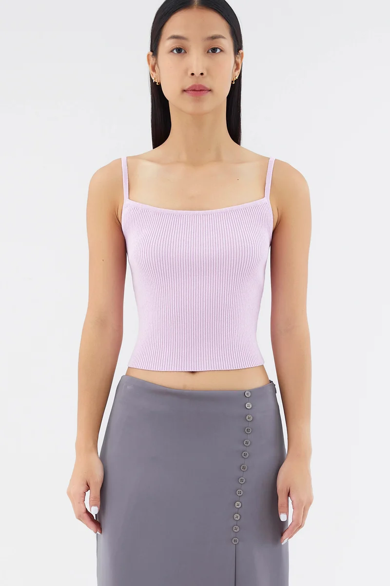 The Editor's Market Marloe Rib Crop Top