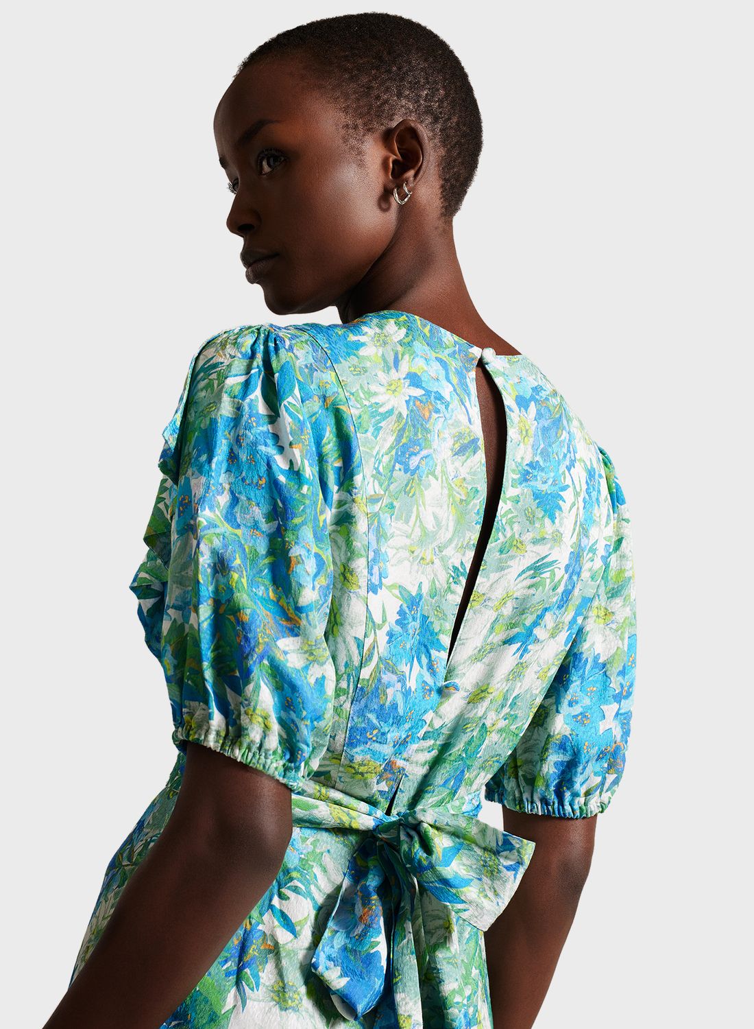 Ted Baker Floral Print Midi Dress for Women | Best Price KSA