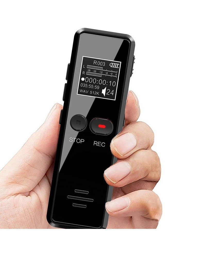Digital Voice Recorder, Recording Pen Mini Voice Activated Recorder, Sturdy And Durable Small Recording Devices With Automatic Save Function, (1pc, Black, 32GB)