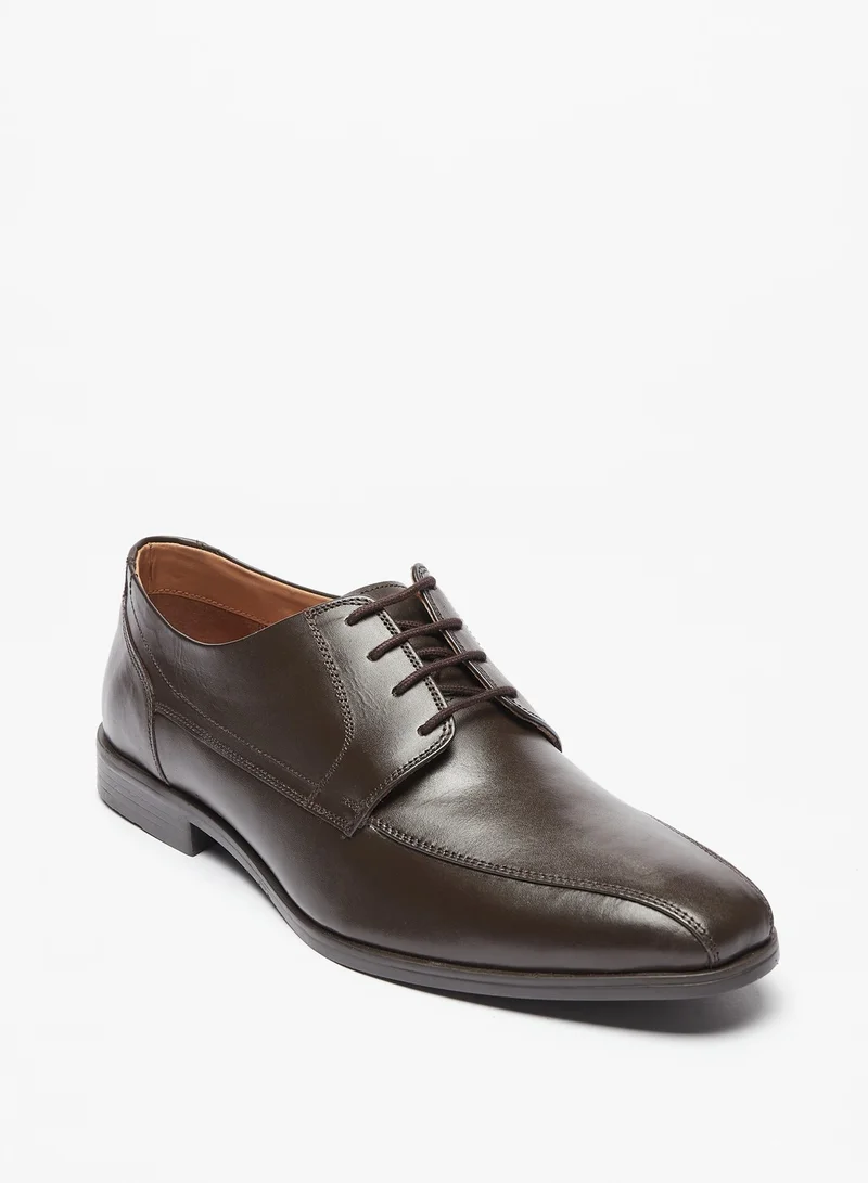 LBL by Shoexpress Mens Solid Lace-Up Derby Shoes