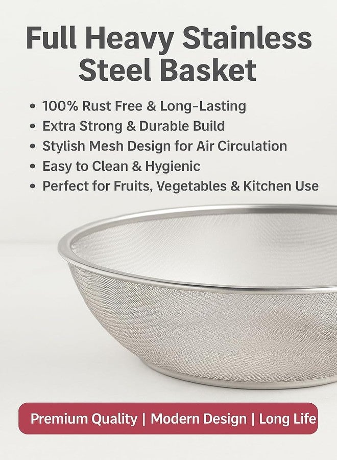 LDG WARE Stainless Steel Dish Rack Drain Basket with Drip Tray & Spoon Holder Dish Drainer for Kitchen Drying Stand/Kuda/Plate Rack/Bartan Over Sink Counter Dish Rack (Medium) - Image 4