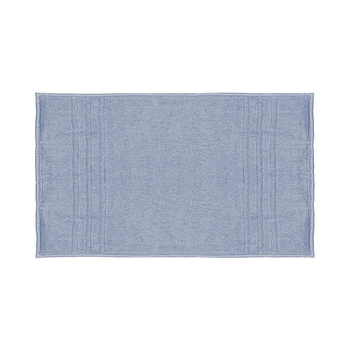 LUXURY TURKISH BATH MAT 20X34 ALLURE BLUE 1000 GSM BAMBOO VISCOSE AEGEAN TURKISH COMBED COTTON