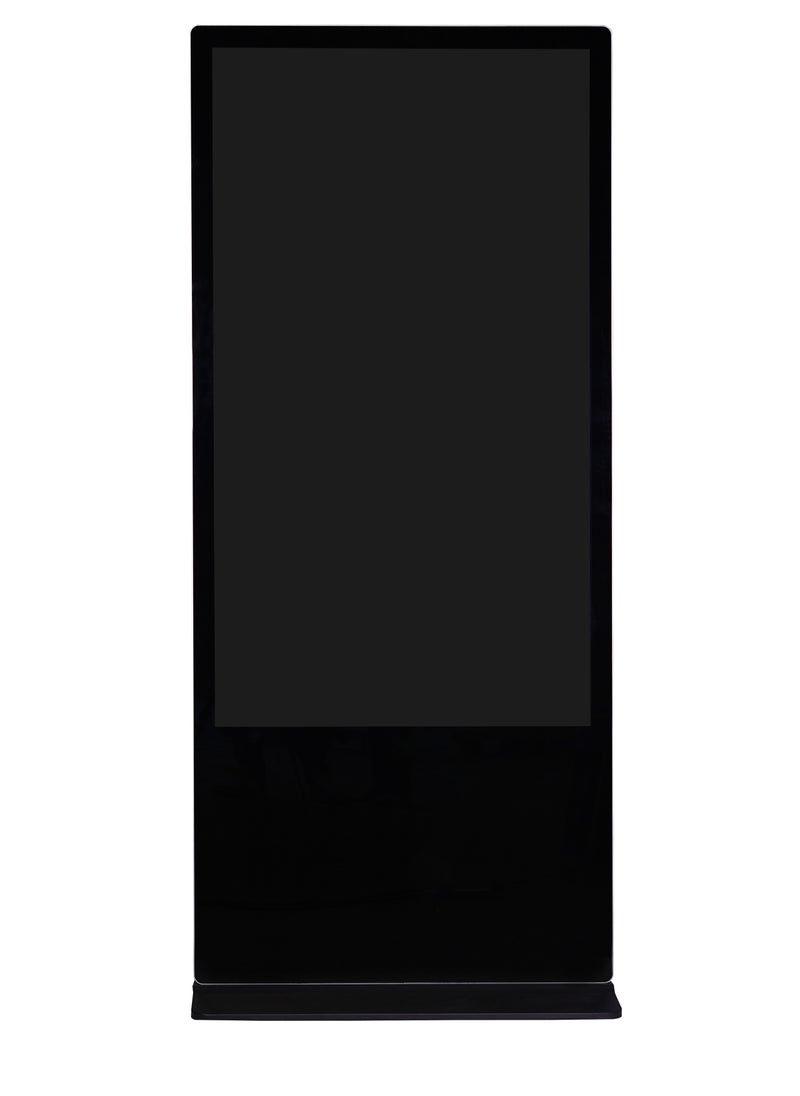 qbit 43 Inch qbit IR-Touchscreen Kiosk Indoor Single Signange Display Floor Standing 4K UHD, Embedded Android 13, HDMI/USB Port, LAN, Wifi, Color Black- 1 Yr Warranty  - Image 1