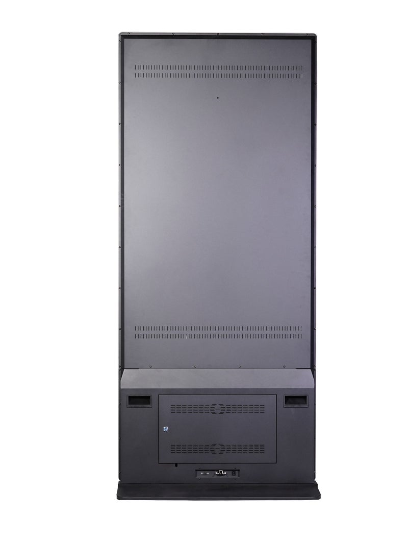 qbit 43 Inch qbit IR-Touchscreen Kiosk Indoor Single Signange Display Floor Standing 4K UHD, Embedded Android 13, HDMI/USB Port, LAN, Wifi, Color Black- 1 Yr Warranty  - Image 2