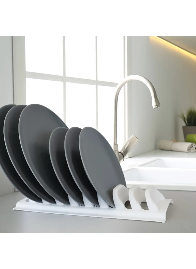 DECOBELLA 8 Compartment Plate Organizer Pot/Pan Lid Organizer