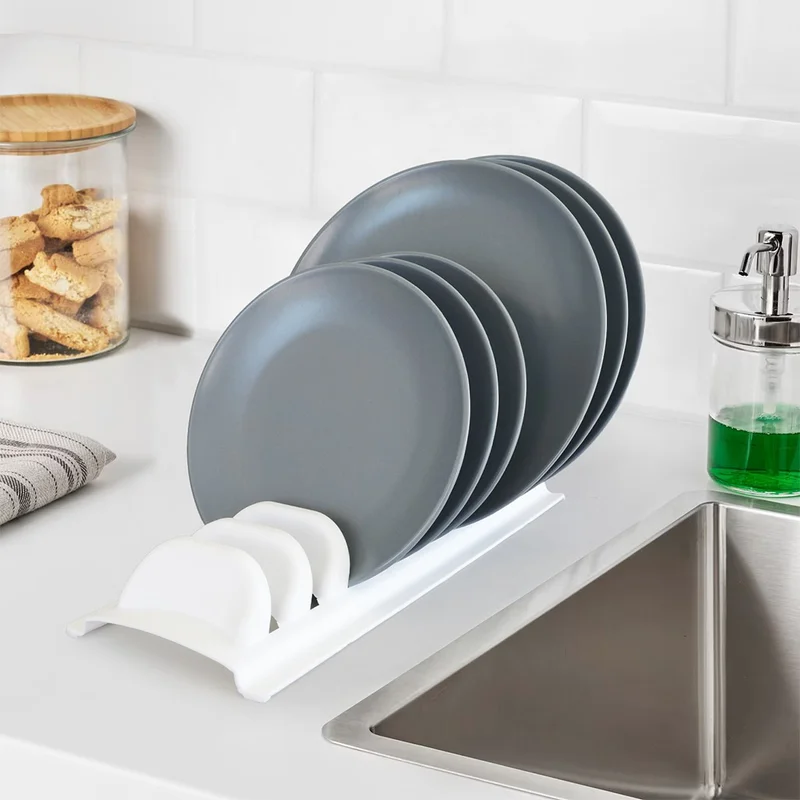 DECOBELLA 8 Compartment Plate Organizer Pot/Pan Lid Organizer