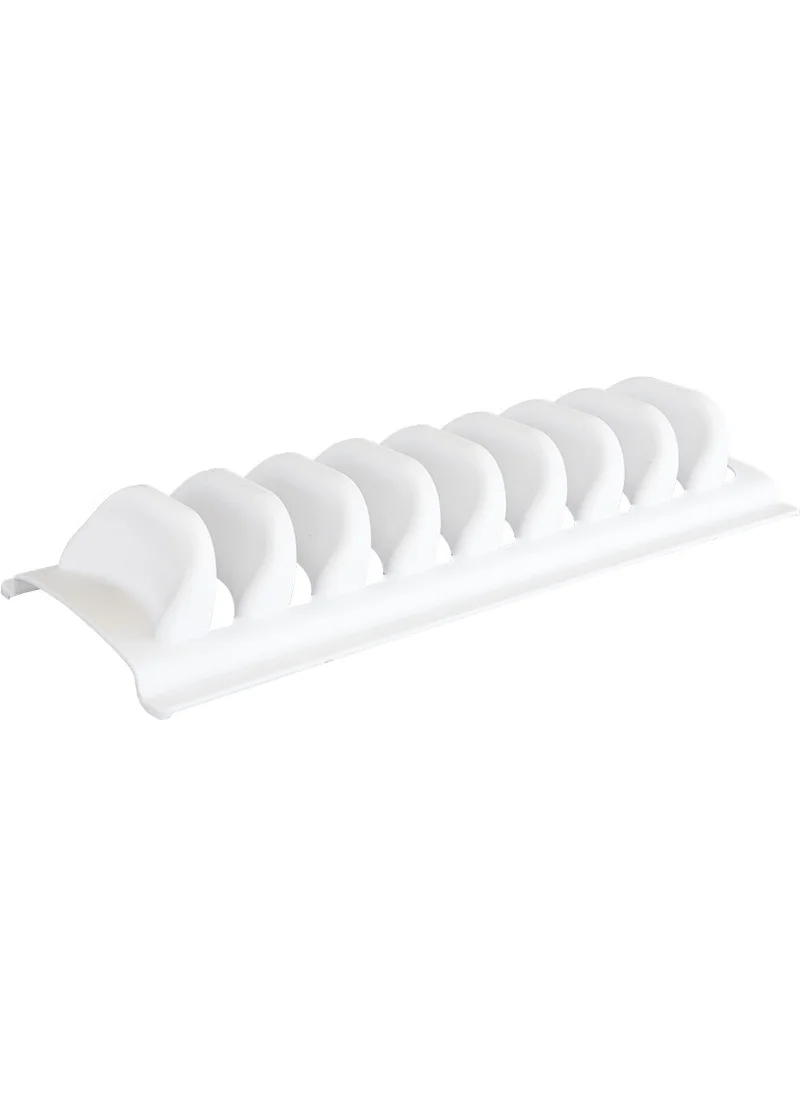 DECOBELLA 8 Compartment Plate Organizer Pot/Pan Lid Organizer