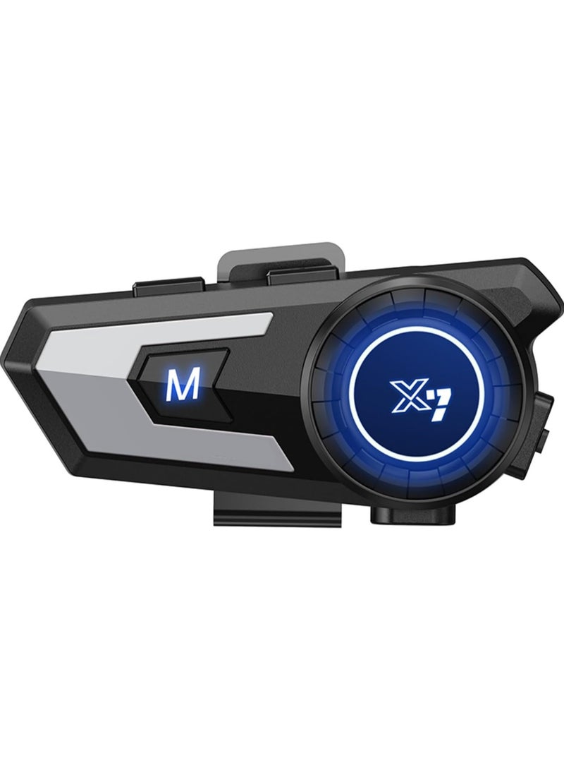 SOLARAE Motorcycle Helmet Bluetooth Headset, Sking Earphone, CVC Noise Cancellation Stereo Music Automatic Answering, 90 Hours Playing Time High Sound Ultra-Thin Headset, for All Helmets, Traveling Outdoors - Image 1