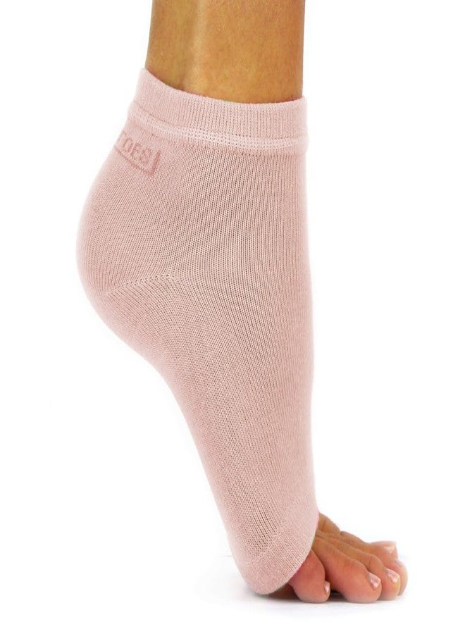 Freetoes جوارب فريتويس بدون أصابع - 3 أزواج. 1-خوخي، 1-كريمي، 1-بني - Image 4