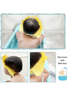 Baby Shower Cap Shield Kids Bathing Cap Bath Hat Crown Bath Shampoo Hat, Baby Kids Shower Cap for Protector Head Eye Ear, Baby Hair Washing Guard Protection Visor Hat for Toddler, Children (Yellow) - pzsku/ZEBBE1416AF25072C4CFBZ/45/_/1724487958/bc4a26a8-ef4d-4fa9-b654-9fc44a987cd7