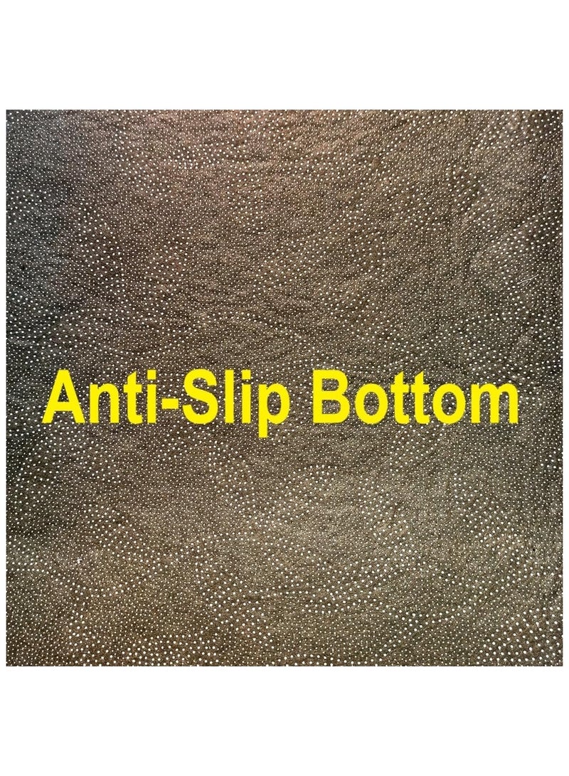 Fabienne Islamic Prayer Mat Printed 70x110cm Smooth Velvet Texture Anti-Slip Premium Prayer Rug Compact Size Musalla for Men Women Kids Eid Gift Ramadan Carpet Dark Red - Image 2