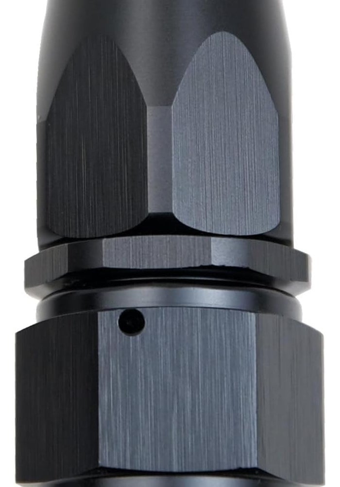 KRD PERFORMANCE 12AN Straight Aluminum Swivel Hose End Fitting - Reusable Fuel Line Adapter - Image 1