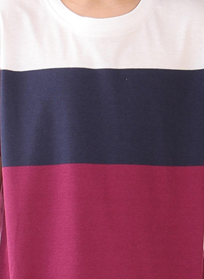 انثريلو طقم شورتات نوم صيفية من أنثريلو، باللون الكحلي والرمادي المخطط، بتصميم متباين - متعدد الألوان - Image 2