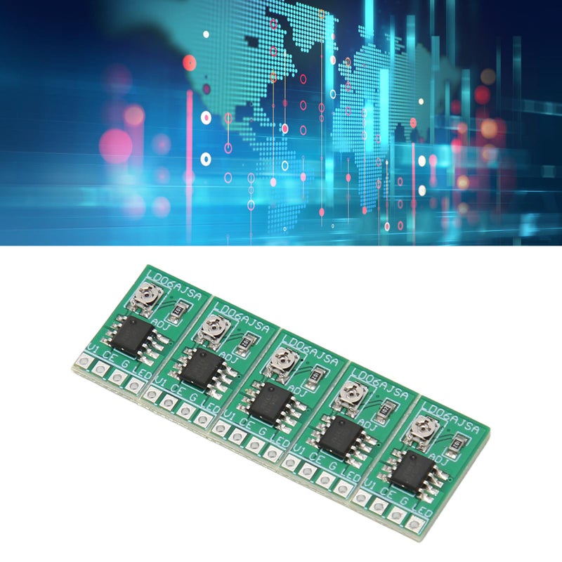 لوحة محرك إضاءة LED قابلة للتعديل من 30 إلى 1500 مللي أمبير، محرك تيار ثابت LED متين لملفات تعريف إضاءة LED بمفردات 3 فولت و3.3 فولت و3.7 فولت و4.5 فولت و5 فولت و6 فولت - Image 2