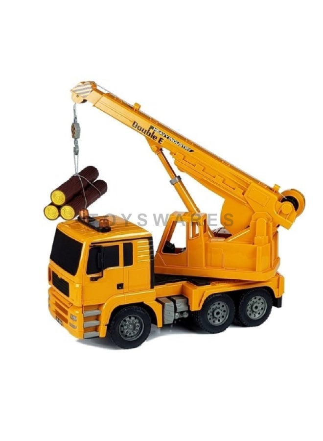 DOUBLE E516-003 1:20 RC Crane Truck with Timber Remote Control Engineering Vehicle - Image 1