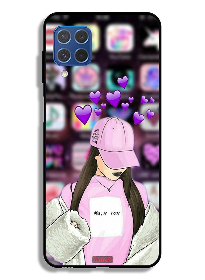 Tolwak Samsung Galaxy F62 Protective Case Cover Anti Social Club - Image 2