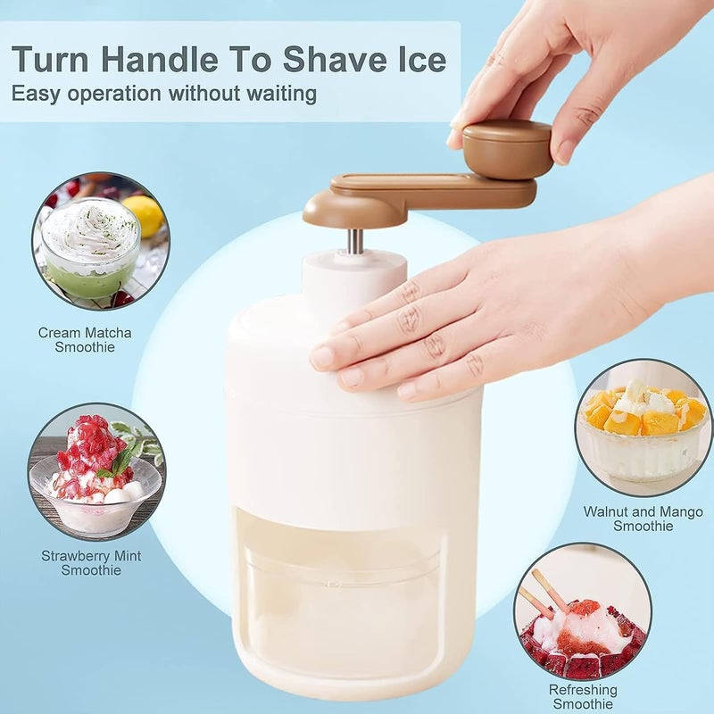 جليفار دليل ماكينة حلاقة الثلج - ماكينة صنع الثلج المخروطي - صانعة ثلج صغيرة الحجم، تصميم مناسب للأطفال، حلويات سريعة التجميد في المنزل، مثالية للصيف والسفر والمرح في المطبخ - Image 5