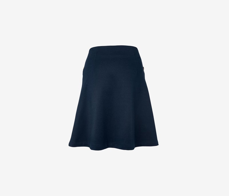 Tchibo تنورة ميدي من الجيرسي للنساء، كحلي - Image 3