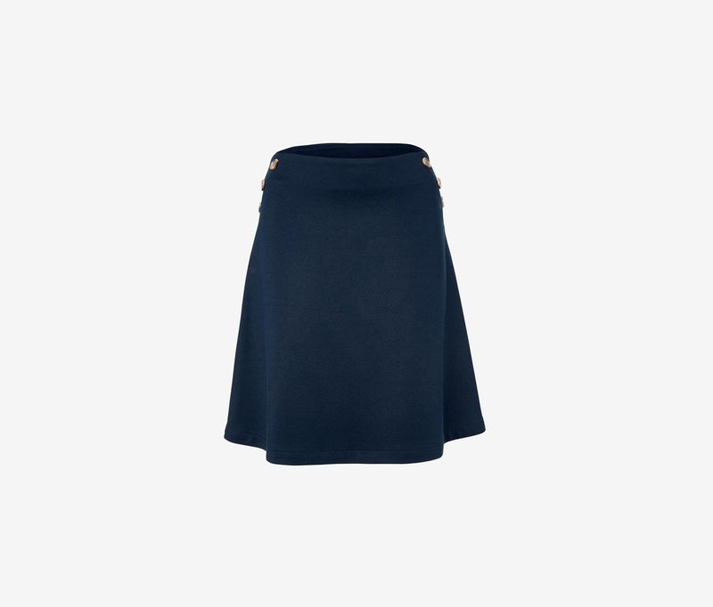 Tchibo تنورة ميدي من الجيرسي للنساء، كحلي - Image 2