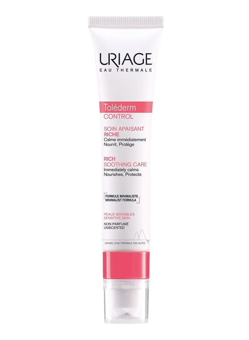 Uriage Toléderm Rich Face Soothing Cream, 40ml - Image 1