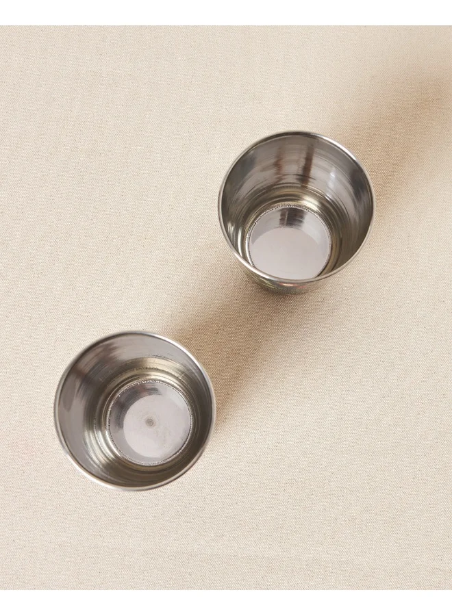 Chumbak Chinar Steel Tumblers - Set of 2, 220 ml | Kashmir Trails