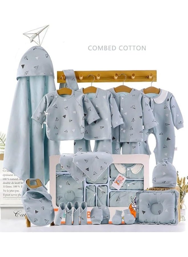 هلايايا طقم هدايا HALAYAYA للمولود الجديد ملابس وإكسسوارات قطنية فاخر للبنات والأولاد من 0 إلى 3 أشهر - Image 3