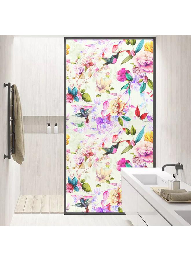 Bluejw 90cm * 58cm 3D Frosted Semi-permeable Electrostatic Glass Sticker Shading Sticker Bathroom Sliding Door And Window Sticker BLT025-040 - Image 3