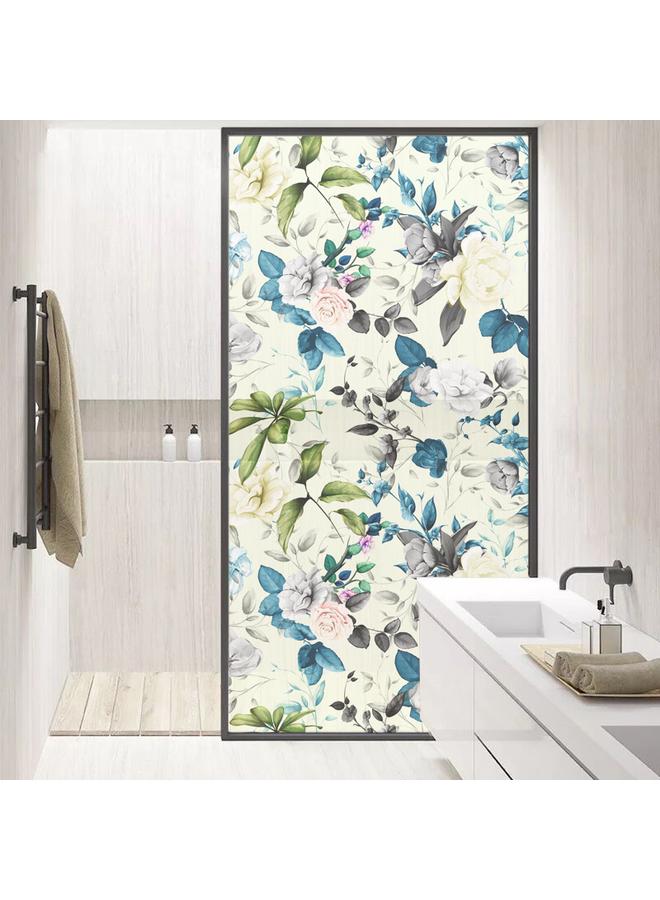 Bluejw 90cm * 58cm 3D Frosted Semi-permeable Electrostatic Glass Sticker Shading Sticker Bathroom Sliding Door And Window Sticker BLT025-040 - Image 1